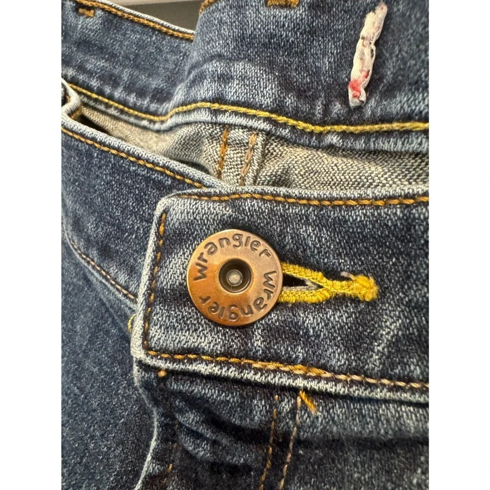 Wrangler‎ Mens Straight Leg Jeans Medium Wash Blue Denim 38x30 98RBWGW